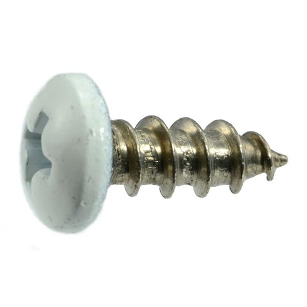 Midwest Fastener Sheet Metal Screw, #10 x 1/2 in, Painted 18-8 Stainless Steel Pan Head Phillips Drive, 100 PK 09082 - main